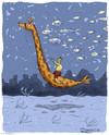 Cartoon: Evolution (small) by Marcelo Rampazzo tagged giraffes,marine
