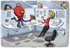 Cartoon: Love Surprises (small) by Marcelo Rampazzo tagged love,surprises,office