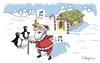 Cartoon: Santa Songs (small) by Marcelo Rampazzo tagged santa claus cristhmas