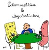Cartoon: Schummelkäse und Mogelschinken (small) by Florian France tagged käse,cheese,schinken,schummel,poker,spieltisch,casino,wurst