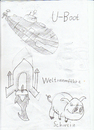 Cartoon: u-boot und schwein (small) by neudecker tagged zeichnung cartoon scribble