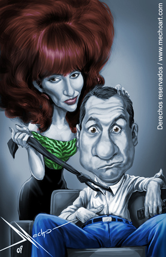 Cartoon: Married with Children (medium) by Mecho tagged married,with,children,caricature,caricaturas