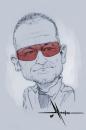 Cartoon: Bono (small) by Mecho tagged caricature caricatura caricatures caricaturas bono famosos cantante musica