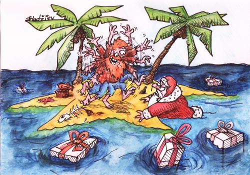 Cartoon: santaaa!!! (medium) by ivo tagged wau