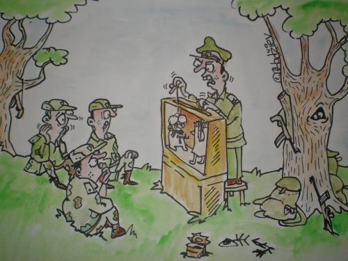 Cartoon: war (medium) by ivo tagged wau