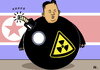 Cartoon: A -mok Kim (small) by RachelGold tagged kim,jong,un,north,korea,nuklear,amok,running,bomb