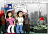 Cartoon: Hong Kong Extradition Delay (small) by RachelGold tagged hong,kong,extradition,delay,china,demonstrations,demonstrants,tanks,protest