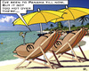 Cartoon: Offshore - Back to the Caribbean (small) by RachelGold tagged panama,leaks,offshore,money,corruption