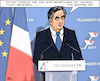 Cartoon: policy as a family business (small) by RachelGold tagged france,presidential,election,campaign,fillon