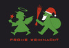 Cartoon: Frohe Weihnacht 2 (small) by Thomas Bühler tagged ampelmännchen,weihnachten,weihnachtsmann,engel