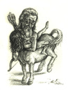Cartoon: Kentaur beim Frauenraub (small) by Thomas Bühler tagged astrologie,horoskop,sternzeichen,mythologie,sagen,esoterik,prophezeiungen,schicksal,tierkreiszeichen