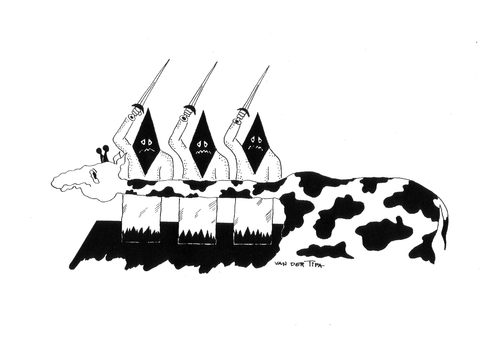 Cartoon: Execution (medium) by van der Tipa tagged executioner,hangman,giraffe