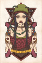 Cartoon: AVE S.MARIA (small) by elmoro tagged illustration digital girl vector illustrator art poster