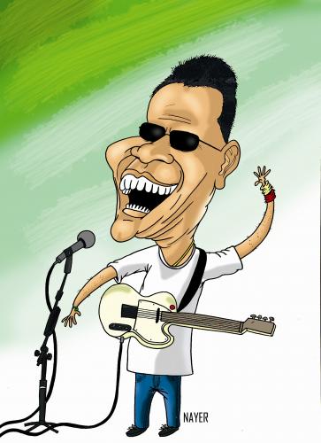 Cartoon: Jorge Ben (medium) by Nayer tagged jorge,ben,jor,brazil,singer,musician