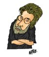 Cartoon: David Baldinger - Version III (small) by Nayer tagged david,baldinger,cartoonist,usa,america,nayer,sudan