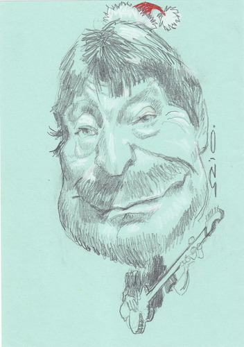 Cartoon: Chris Rea (medium) by zed tagged caricature,portrait,artist,blues,roll,and,rock,musician,writer,song,england,rea,chris
