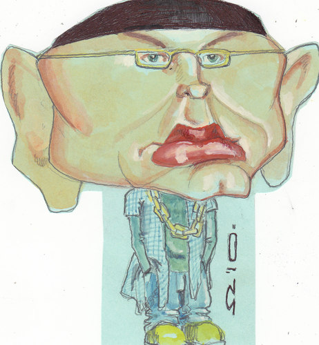 Cartoon: eminem (medium) by zed tagged marshall,bruce,usa,music,repper,portrait,caricature