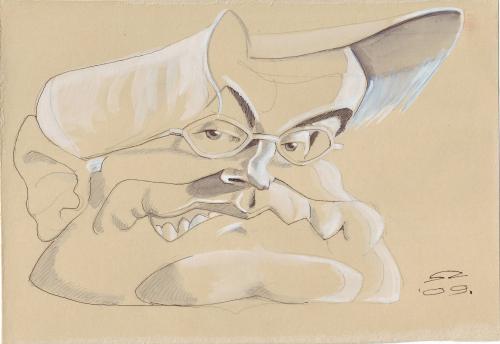 Cartoon: Frank Walter Steinmeier (medium) by zed tagged frank,walter,steinmeier,minister,portrait,caricature,germany