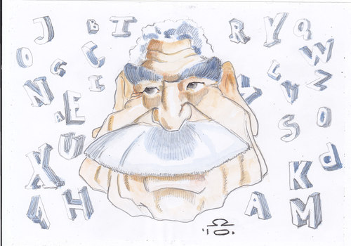 Cartoon: Gabriel Garcia Marquez (medium) by zed tagged gabriel,garcia,marquez,columbia,writer,nobel,award,portrait,caricature