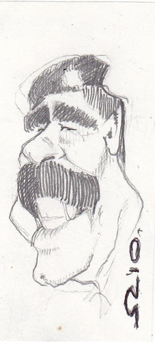 Cartoon: Saddam Hussein (medium) by zed tagged saddam,hussein,iraq,president,politic,globalisation,portrait,caricature