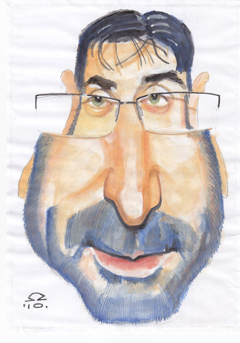 Cartoon: Vedran Mlikota (medium) by zed tagged vedran,mlikota,actor,zagvozd,dalmatia,zagreb,croatia,famous,people,portrait,caricature