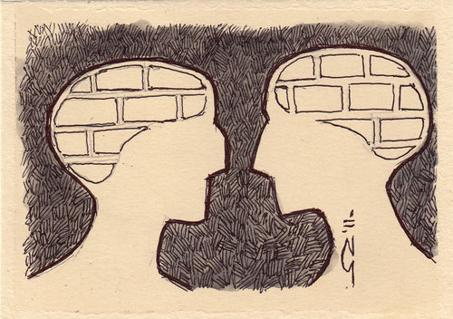 Cartoon: walls (medium) by zed tagged democracy,west,east,dictature,states,politic,world,walls