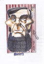 Cartoon: Abraham Lincoln (small) by zed tagged abraham,lincoln,washington,new,york,usa,american,civil,war,slavery,theater,portrait,caricature,president,politician