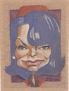 Cartoon: Jackie Kennedy (small) by zed tagged jackie kennedy new york usa first lady famous people portrait caricature