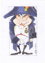 Cartoon: Napoleon (small) by zed tagged napoleon bonaparte ajaccio france emperor europe war politician portrait caricature