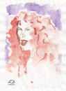 Cartoon: redhead (small) by zed tagged redhead,woman,portrait