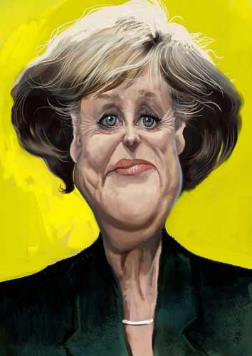 Cartoon: Angela Merkel (medium) by Caricaturas tagged angela,merkel