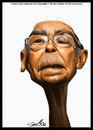 Cartoon: Saramago portrait caricature (small) by Caricaturas tagged saramago portrait caricature