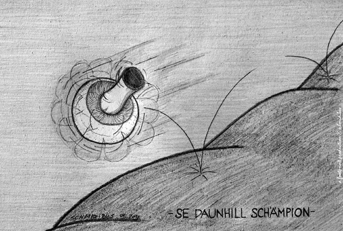 Cartoon: daunhill schämpion (medium) by schmidibus tagged extremsport