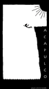 Cartoon: acapulco (small) by schmidibus tagged acapulco klippenspringer mexico sonne felsen meer mut ästhetik schweben fliegen