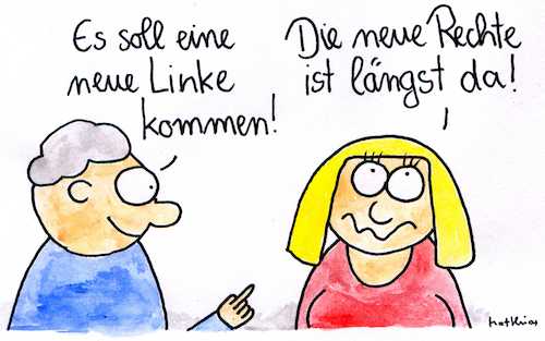 Cartoon: Neue Linke - neue Rechte (medium) by Matthias Schlechta tagged linke,spd,grüne,rechte,afd,neue,linke,spd,grüne,rechte,afd