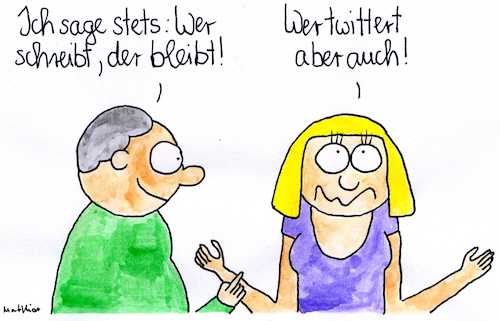 Cartoon: Twittern und Bleiben (medium) by Matthias Schlechta tagged trump,g7,schlusserklärung,usa,kanada,tweet,twitter,twittern,trump,g7,schlusserklärung,usa,kanada,tweet,twitter,twittern