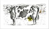 Cartoon: No_ Nuclear_Power_Plants (small) by firuzkutal tagged nuclear against power plants disaster shelter facilities reactor radioactive cancer animal cow chernobyl