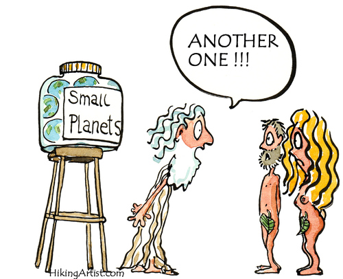 Cartoon: Asking for a new planet... (medium) by Frits Ahlefeldt tagged adam,eve,paradise,planet,earth,globe,environmental,green,climate,pollution,strategy,bowl