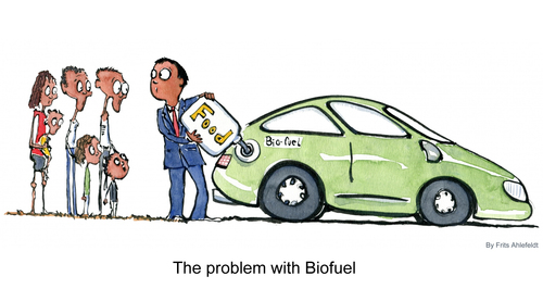 Cartoon: Cars Vs Hunger (medium) by Frits Ahlefeldt tagged fuel,gasoline,cars,hunger,starvation,biodiversity,food,polution,crops