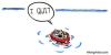 Cartoon: When quitting is not an option (small) by Frits Ahlefeldt tagged quit,crises,finansial,world,lifeboat,ocean,safe,life,people,water,sunken,ship
