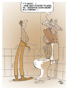 Cartoon: cover holder... (small) by yukselcan tagged career unemployment business job toilet closet loo cover