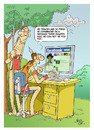 Cartoon: search in facebook (small) by yukselcan tagged facebook,internet,search,indian,trace,cowboy