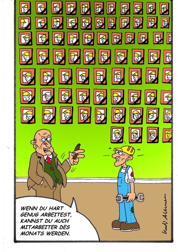 Cartoon: Mitarbeiter des Monats werden (medium) by kader altunova tagged tote,bild,arbeiter,4000,katar