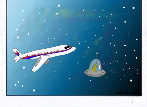 Cartoon: vermisste Boeing 777 (medium) by kader altunova tagged malaysia,airlines,boeing