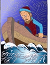 Cartoon: Der Mann und das Meer (small) by kader altunova tagged mann,meer