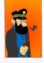 Cartoon: kapitän haddock (small) by kader altunova tagged kapitän,haddock,tim,carlsen,coics