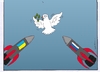 Cartoon: Ukraine-Krise (small) by kader altunova tagged krise,ukraine,rusland,rakete,taube,friedenstaube