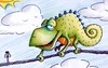 Cartoon: Chamäleon (small) by Jupp tagged chamäleon,reptil,reptile,jupp,natur,faul,bomm,wald,umwelt,tier,langsam,fliege,fangen,augen,farbe,wechseln,ast,baum,blatt,blätter,urwald,dschungel,grün,gruen,green,himmel,gemütlich