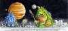 Cartoon: Leben auf Europa ! (small) by Jupp tagged europa leben weltraum space jupiter life moon mond jupp cartoon illustration auf nasa