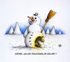 Cartoon: Wahrheit über die Polschmelze (small) by Jupp tagged maulwurf mole melting snowman schneemann pipi jupp